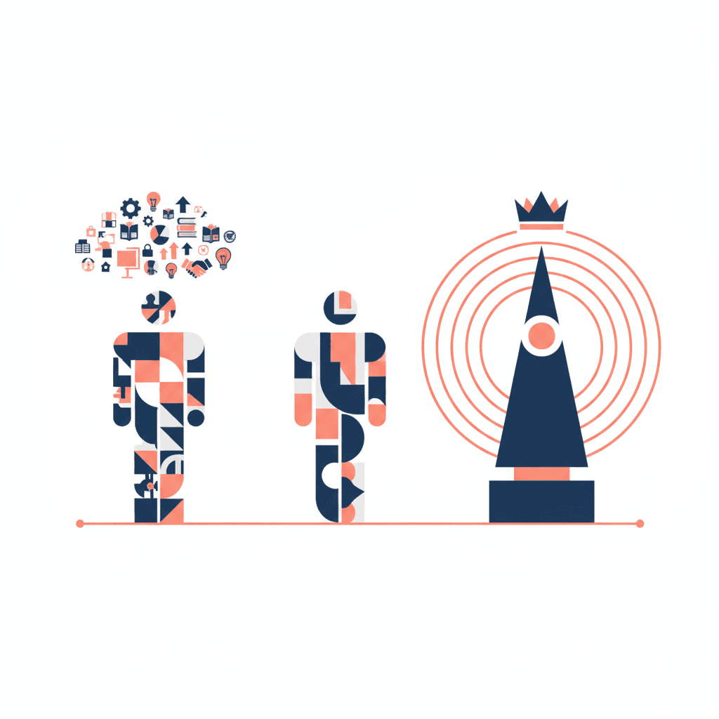 Illustration for The Specialization Paradox: how narrow focus leads to greater achievement.